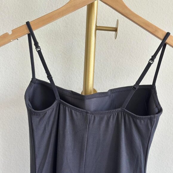 Skims Smooth Layers Midi Dress in Graphite, Size Medium - Picture 7 of 8